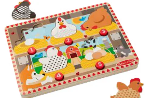Melissa & Doug Happy Hens Push to Pop
