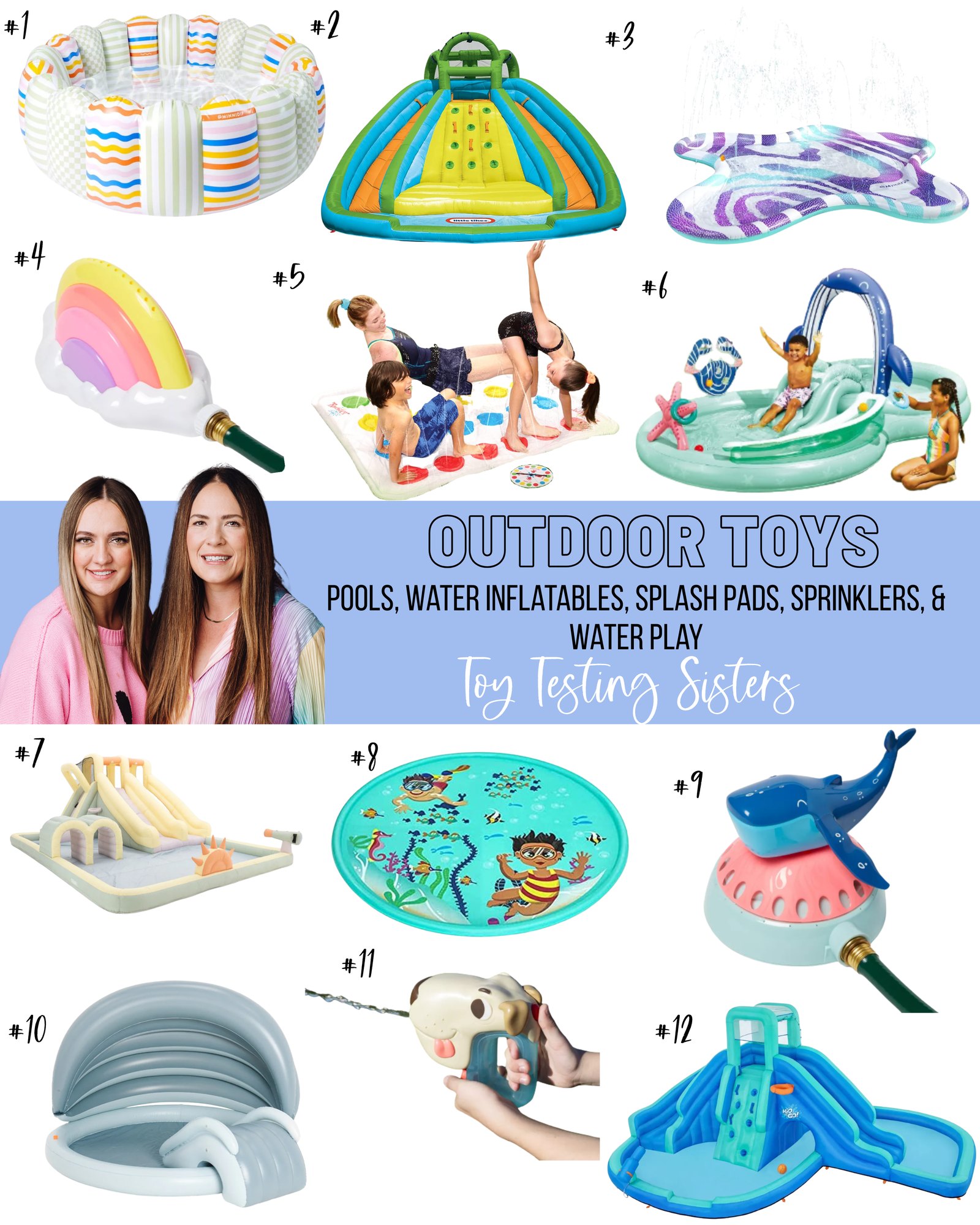 Guide to the best backyard water toys for kids, with top-rated options highlighted.