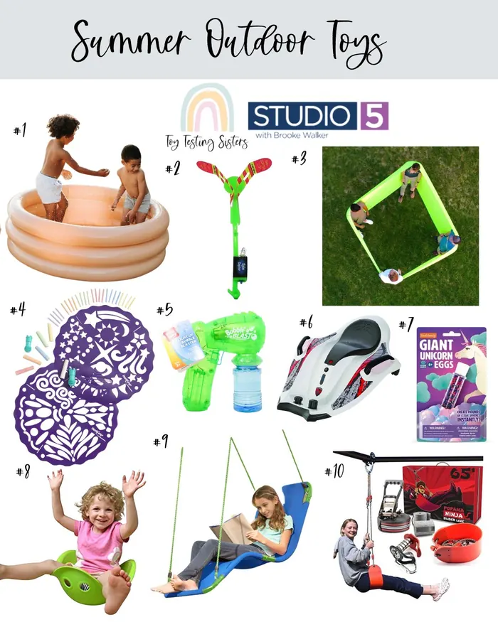 Water, Sensory, and Active Outdoor Toys by Toy Testing Sisters