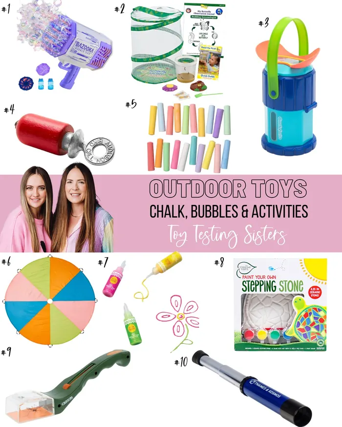 Best Summer 2025 Outdoor Toys: Chalk, Bubbles, Backyard Activities by Toy Testing Sisters
