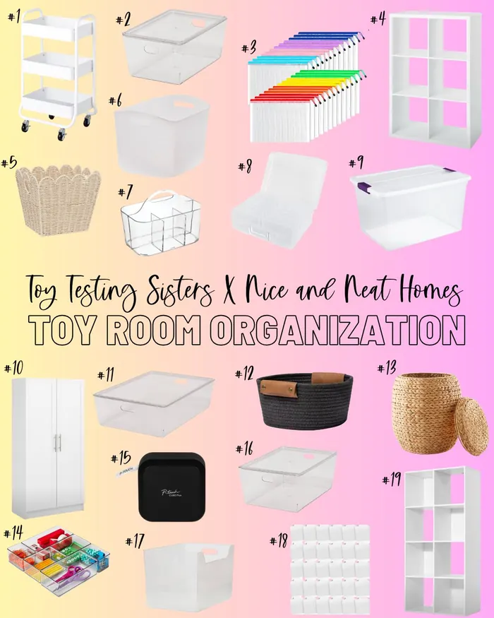 Toy Room Organization Makeover by Toy Testing Sisters
